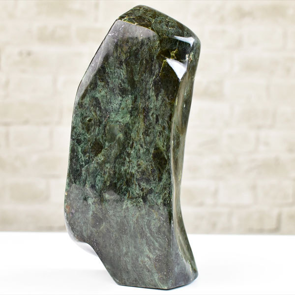 アフガニスタン ジェイド (約3.48kg) 原石 ブロック 磨き石 置物
