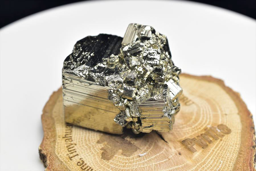パイライト 黄鉄鉱 (約159.8g) クラスター 原石 ペルー ラクラカンチャ鉱山産 キューブ 天然石 パワーストーン 群晶