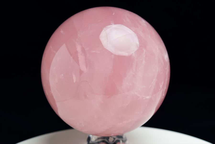 ローズクォーツ (約90mm珠) スターローズクォーツ 丸玉 スフィア