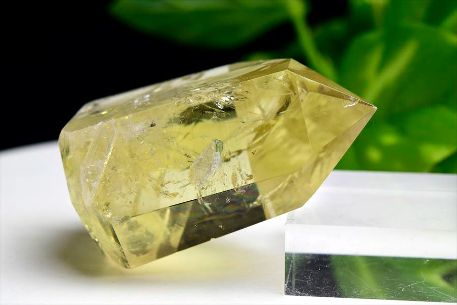 シトリン ポイント 六角柱 ブラジル産 非加熱 天然 11月誕生石 黄水晶