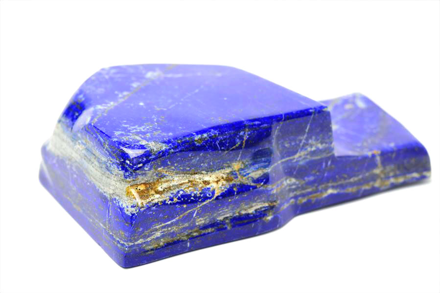 ラピスラズリ AAA 原石 ブロック 磨き石 (約1.82kg) 置物 フリー
