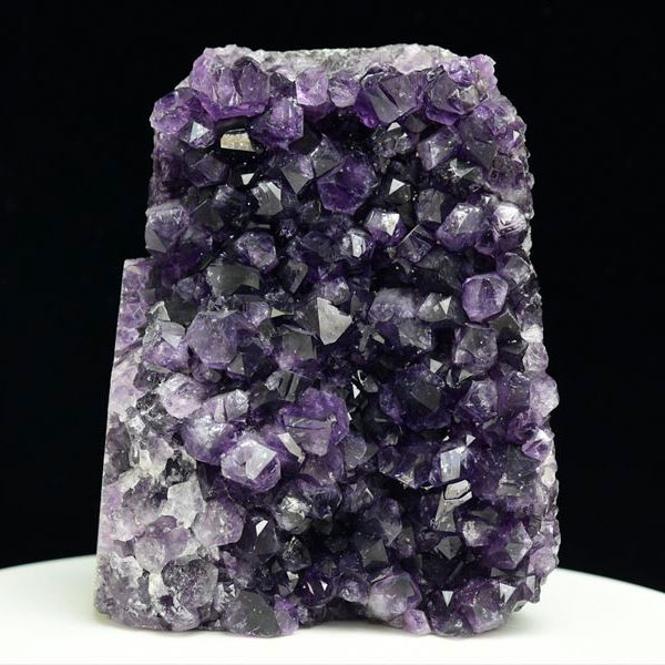 アメジスト クラスター (約1389g) カットベース 原石 ウルグアイ