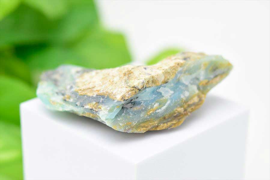 ブルーオパール (約130.4g) 希少 原石 ペルー アカリ鉱山産