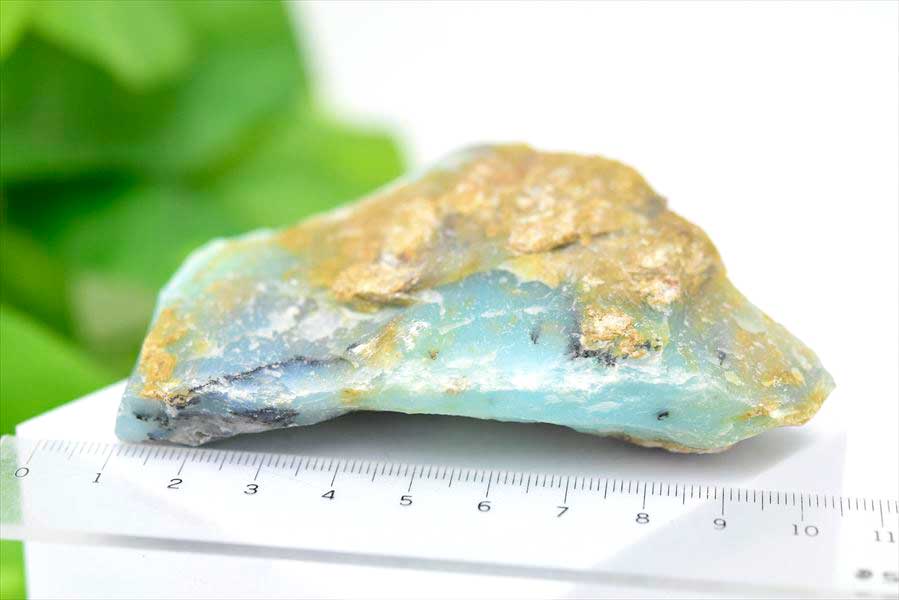 ブルーオパール (約130.4g) 希少 原石 ペルー アカリ鉱山産 コモン 