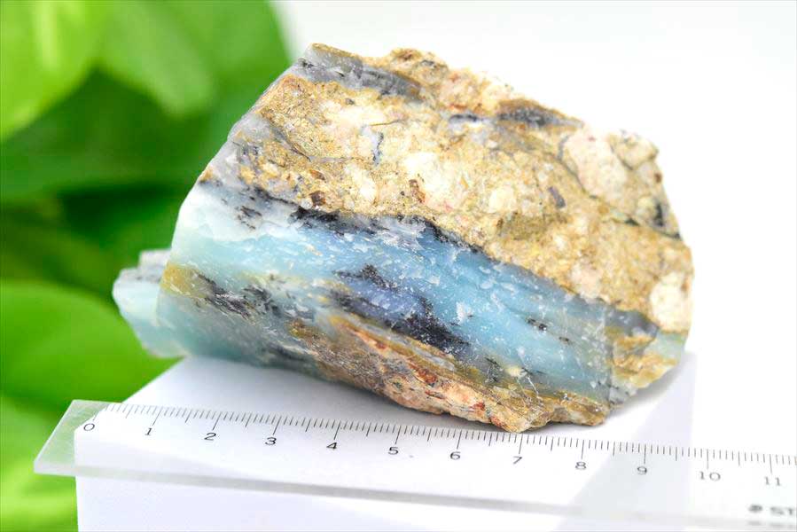 ブルーオパール (約335.5g) 希少 原石 ペルー アカリ鉱山産 コモン