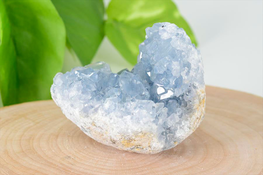 セレスタイト 天青石 クラスター (約206.4g) 原石 マダガスカル産 群晶