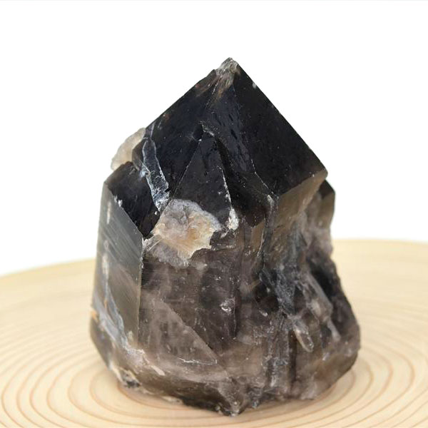黒水晶 モリオン クラスター 約525g 原石 中国 山東省五蓮産 単結晶