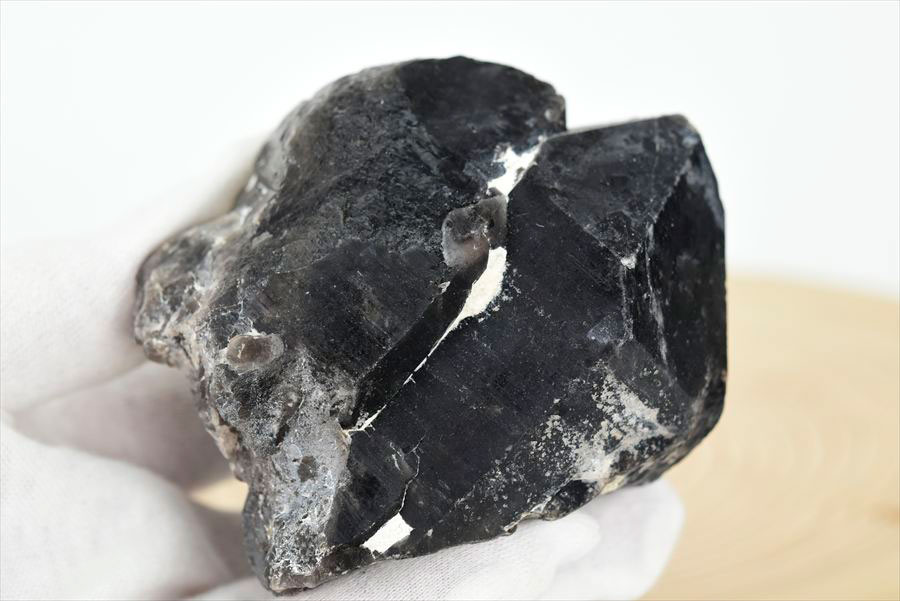 黒水晶 モリオン クラスター 約496g 原石 中国 山東省五蓮産 単結晶