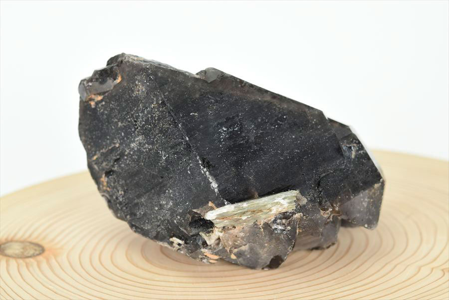 黒水晶 モリオン クラスター 約689.5g 原石 中国 山東省五蓮産 単結晶
