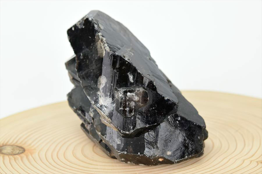 黒水晶 モリオン クラスター 約689.5g 原石 中国 山東省五蓮産 単結晶