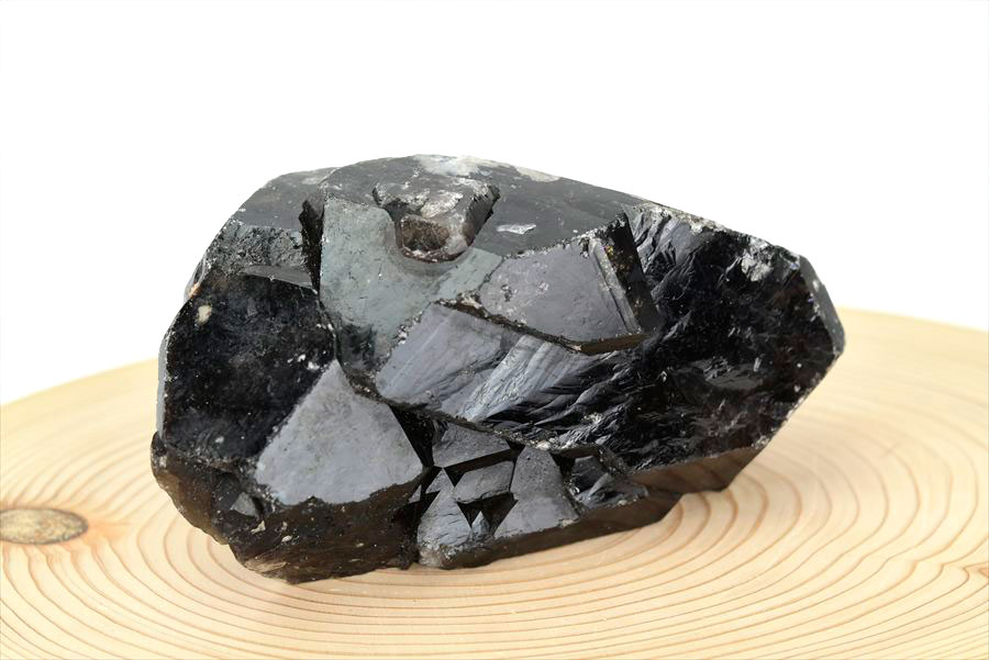 黒水晶 モリオン クラスター 約689.5g 原石 中国 山東省五蓮産 単結晶