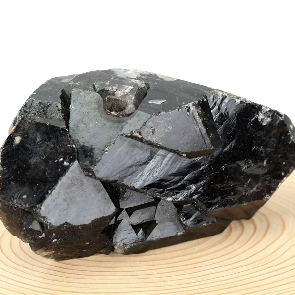 黒水晶 モリオン クラスター 約689.5g 原石 中国 山東省五蓮産 単結晶
