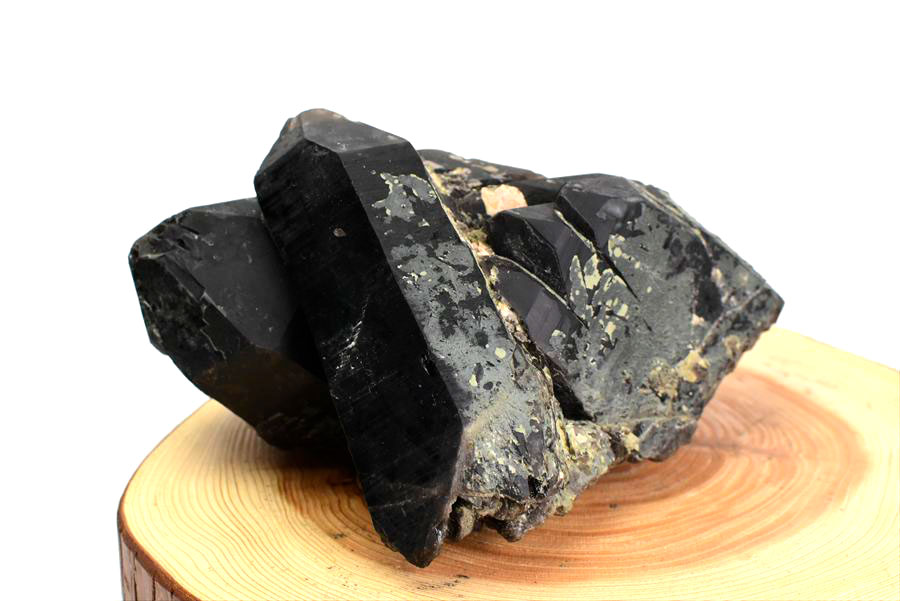 黒水晶 モリオン クラスター 約2.34kg 原石 中国 山東省五蓮産 単結晶