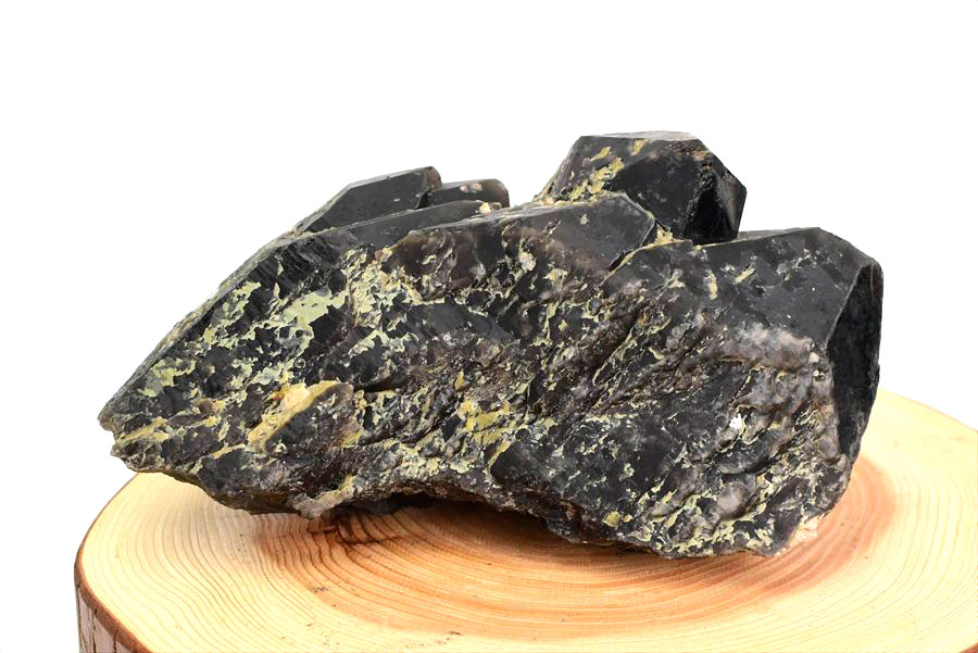 黒水晶 モリオン クラスター 約2.34kg 原石 中国 山東省五蓮産 単結晶