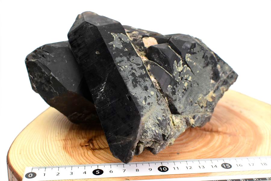 黒水晶 モリオン クラスター 約2.34kg 原石 中国 山東省五蓮産 単結晶
