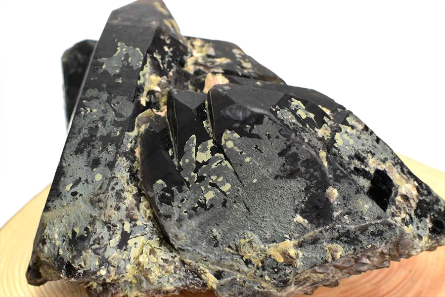 黒水晶 モリオン クラスター 約2.34kg 原石 中国 山東省五蓮産 単結晶