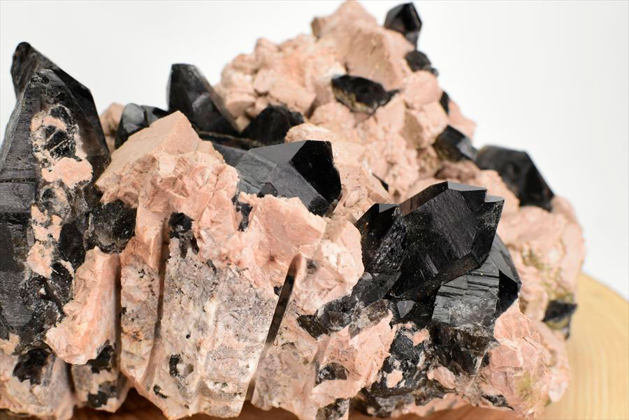黒水晶 モリオン クラスター 約3.18kg 原石 中国 山東省五蓮産 単結晶