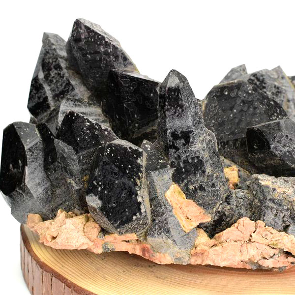 黒水晶 モリオン クラスター 約4.16kg 原石 中国 山東省五蓮産 単結晶