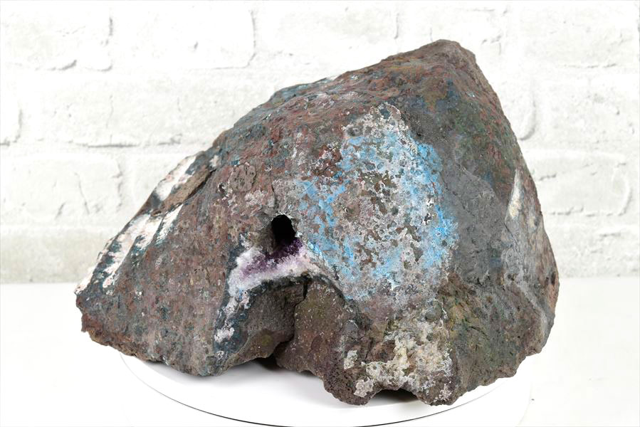 激レア 貴重品 採れたてアメジストジオード 割れてないアメジスト晶洞