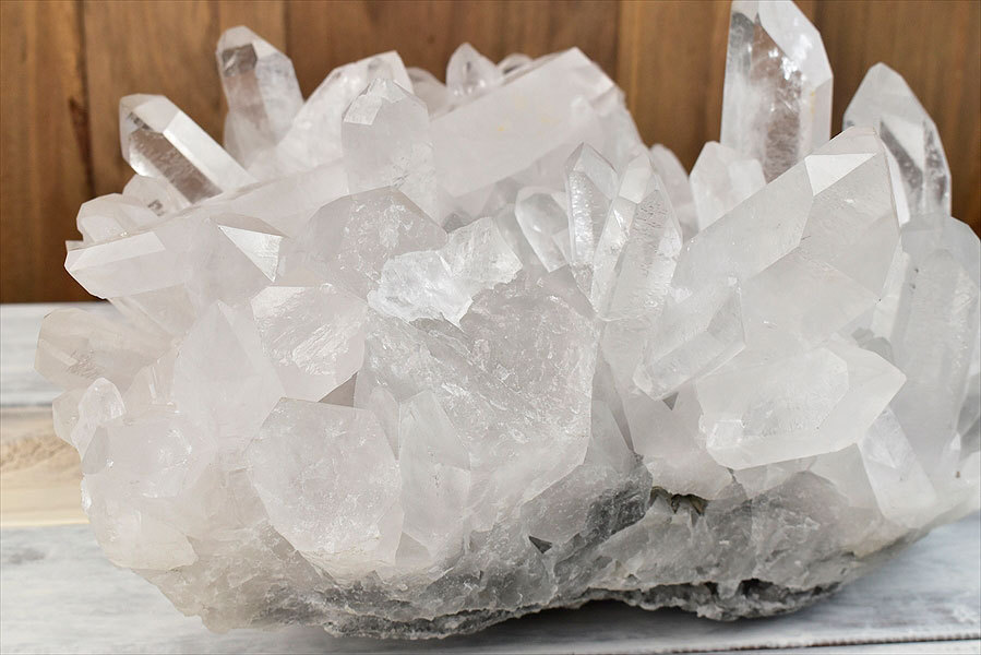 水晶 クラスター 特大サイズ (約12.76kg) ブラジル バイーア州産 原石