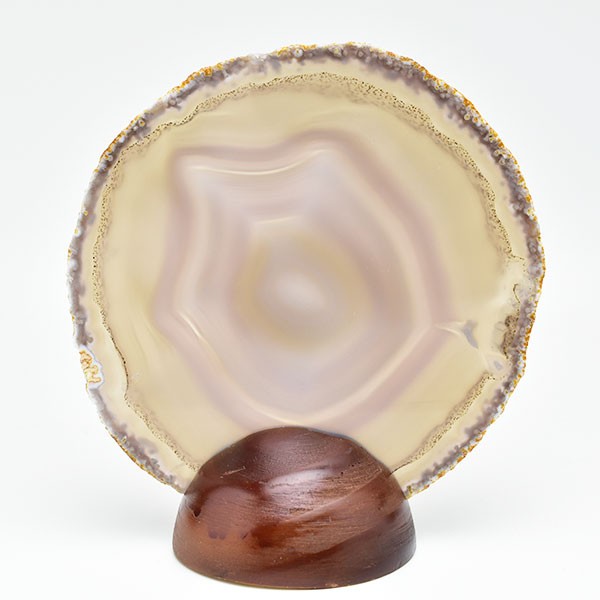 アゲート 瑪瑙 スライス (約180.1g／約132.5mm) 中判サイズ ブラジル産
