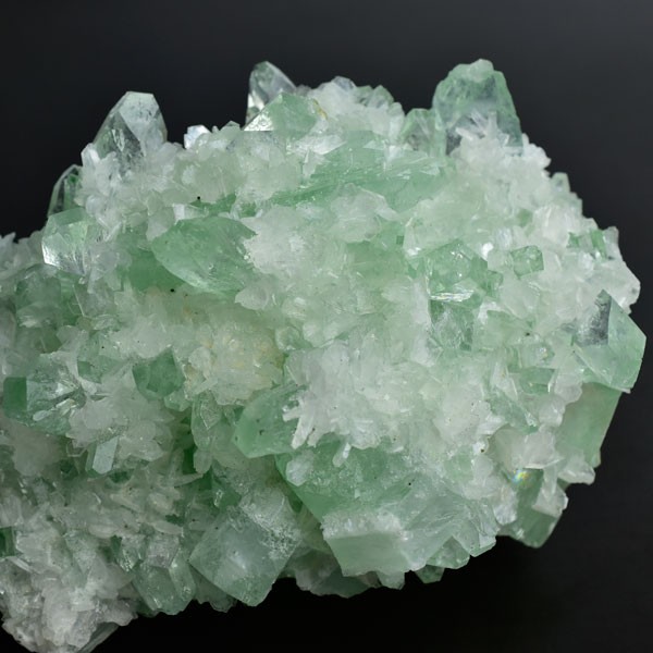 グリーンアポフィライト 魚眼石 結晶 クラスター 原石 現物画像