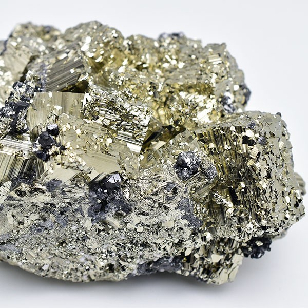 パイライト 黄鉄鉱 (約1559g) クラスター 原石 ペルー ラクラカンチャ鉱山産 天然石 パワーストーン