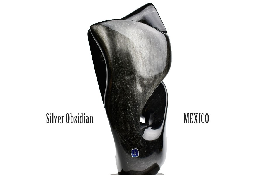 レインボーオブシディアン (約3680g) ポリッシュ 置物 オブジェ