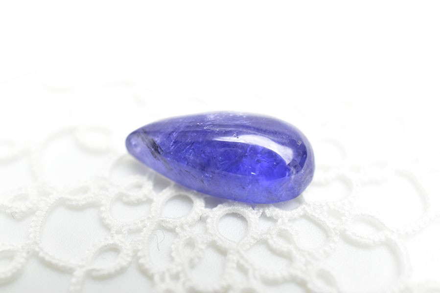 タンザナイト AAAA カボション【約2.2g(11ct)】ルース タンブル ゆう