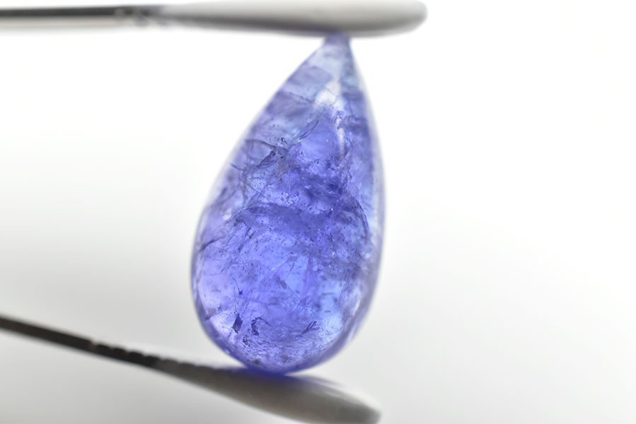 タンザナイト カボション□訳あり□【約1.8g(9ct)】ルース タンブル