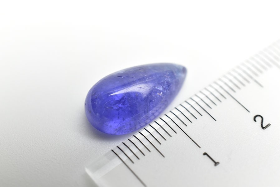 タンザナイト カボション□訳あり□【約1.8g(9ct)】ルース タンブル
