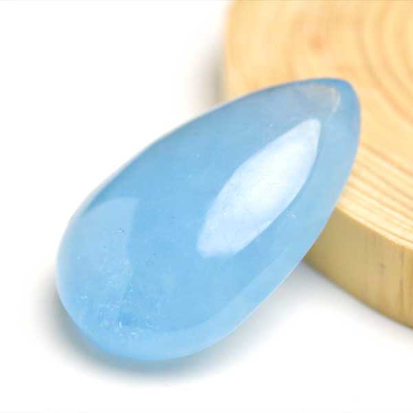 アクアマリン AAA+ (約17.4g) ルース タンブル ブラジル産 カボション