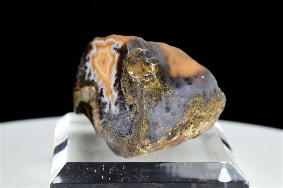 Laguna Agate ラグナアゲート 瑪瑙 (約57g) 原石 メキシコ ラグナ産