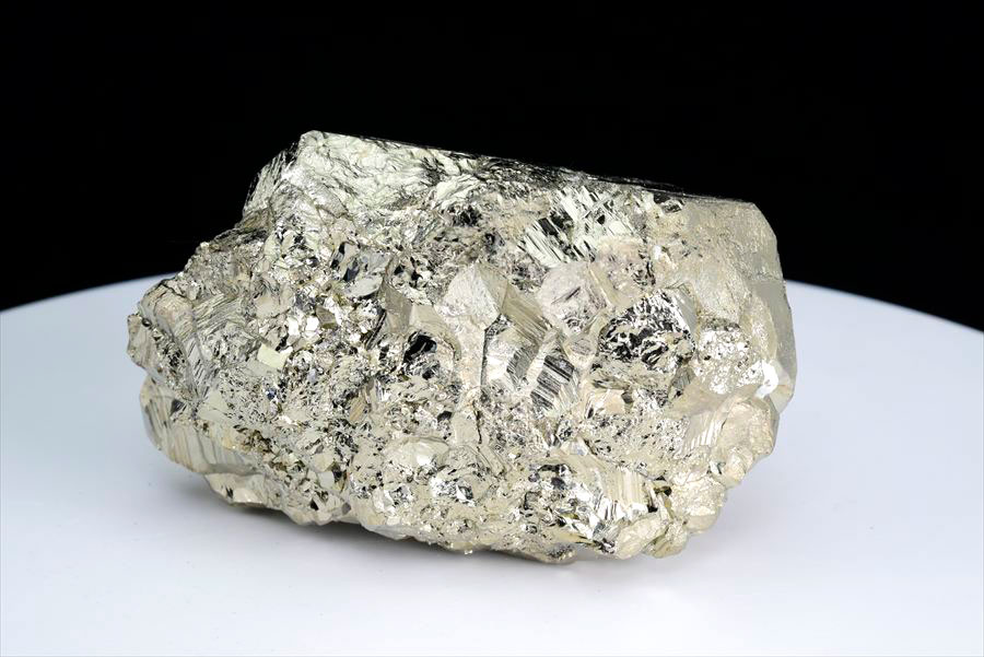 パイライト 黄鉄鉱 クラスター (約442g) 原石 極上の多面結晶の集合体