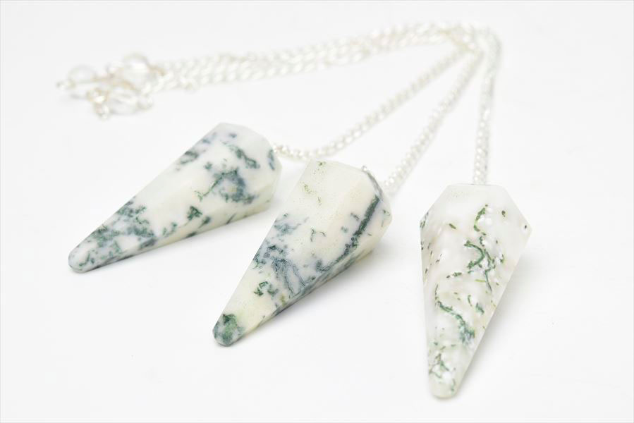 ツリーアゲート モスアゲート ダウジング ペンデュラム 振り子 天然石 パワーストーン