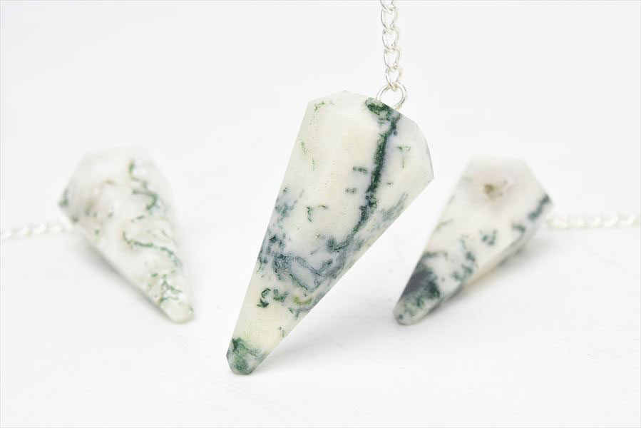 ツリーアゲート モスアゲート ダウジング ペンデュラム 振り子 天然石 パワーストーン