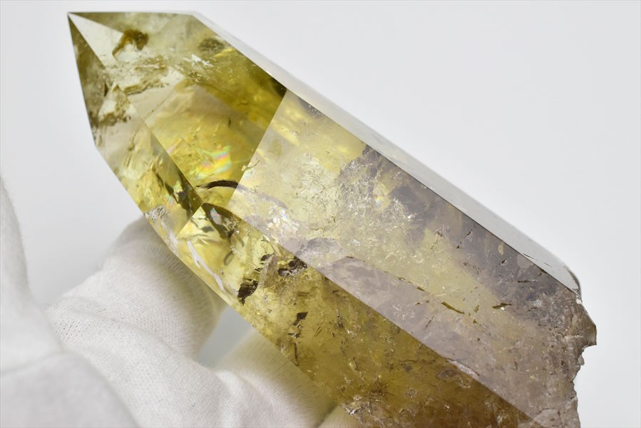 爆虹入り＆ファントム完璧 黄金シトリン ポイント 天然石パワーストーン 虹入り＆ファントム完璧 黄金シトリン ポイント 天然石パワーストーン