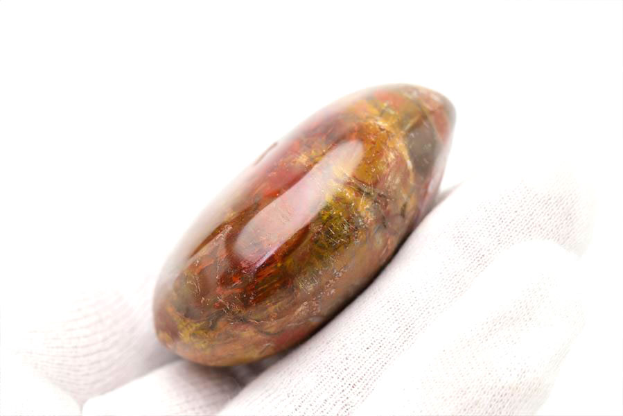 ペトリファイドウッド 珪化木 パームストーン 握り石 (約80.7g