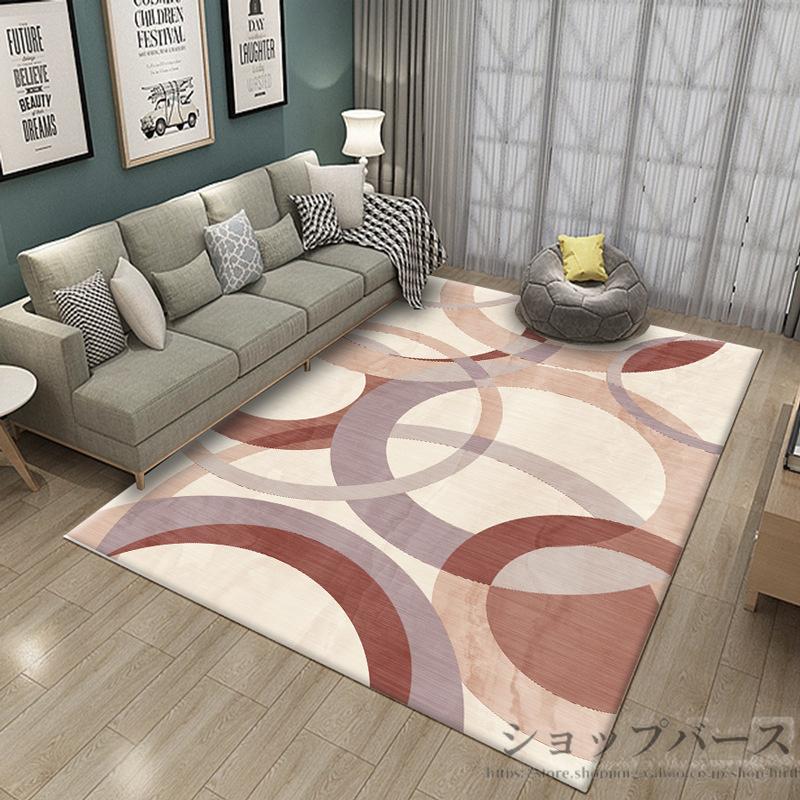 カーペット ラグ 北欧 おしゃれ 200×300cm 3畳 ラグマット 洗える カーペット 厚手 サークル ポリエステル ホットカーペット対応 カバー 北欧風 洗える | ブランド登録なし | 02