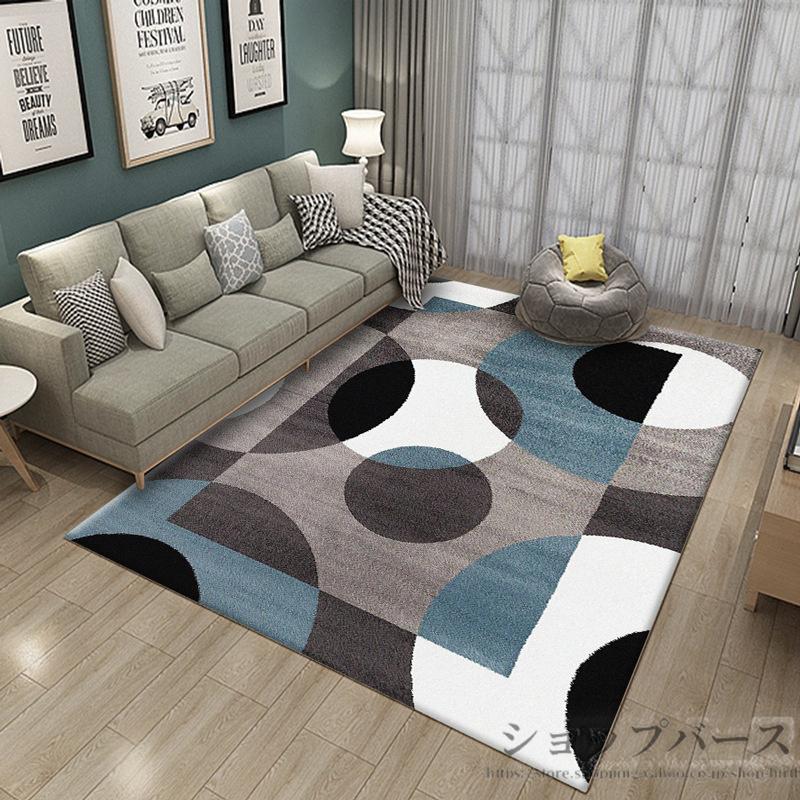 カーペット ラグ 北欧 おしゃれ 200×300cm 3畳 ラグマット 洗える カーペット 厚手 サークル ポリエステル ホットカーペット対応 カバー 北欧風 洗える | ブランド登録なし | 07