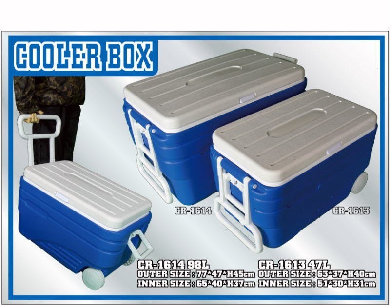 蓋にもウレタン内蔵で保冷力UP/大容量 大型クーラーボックス 48L