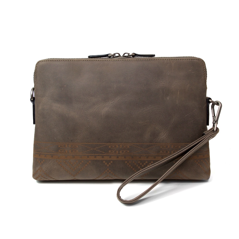 INDIEee インディ オルテガ ヌバックレザー クラッチバッグ ショルダー