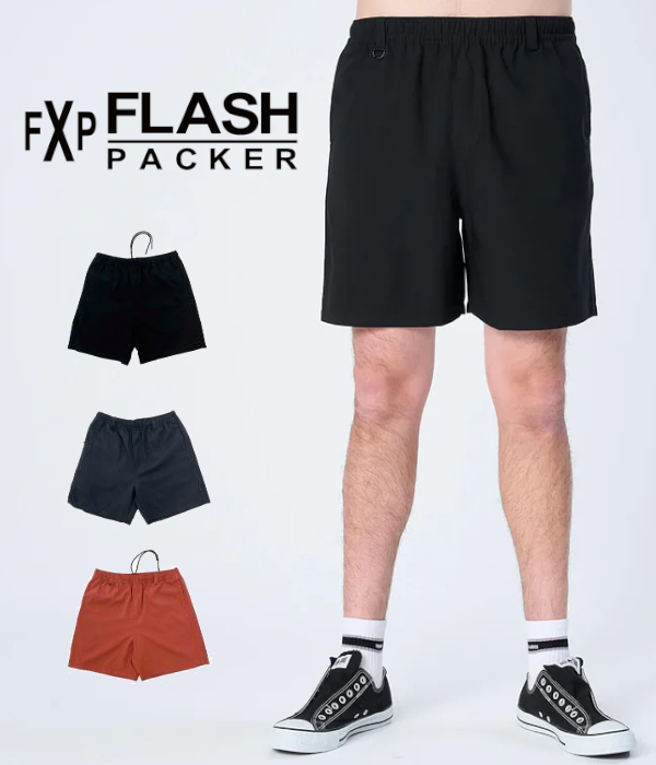 FLASH PACKER フラッシュパッカー XRHP-EASY SHORTS Reflaxストレッチ・イージーショーツ メンズ 短パン カジュアル ハーフパンツ 男性 春夏 ショートパンツ | FLASH PACKER