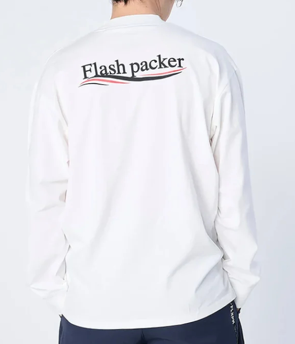 FLASH PACKER フラッシュパッカー XSMLT-WV セミモックネック ロングスリーブTシャツ メンズ 長袖 ロゴ カジュアル スポーツ カットソー シンプル | FLASH PACKER | 06