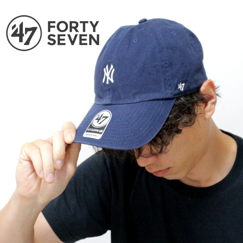 47 キャップ ヤンキース CAP キャップ 帽子 MLB クリーンナップ ベースランナー NY ニューヨーク Yankees CLEAN UP | 47 | 01
