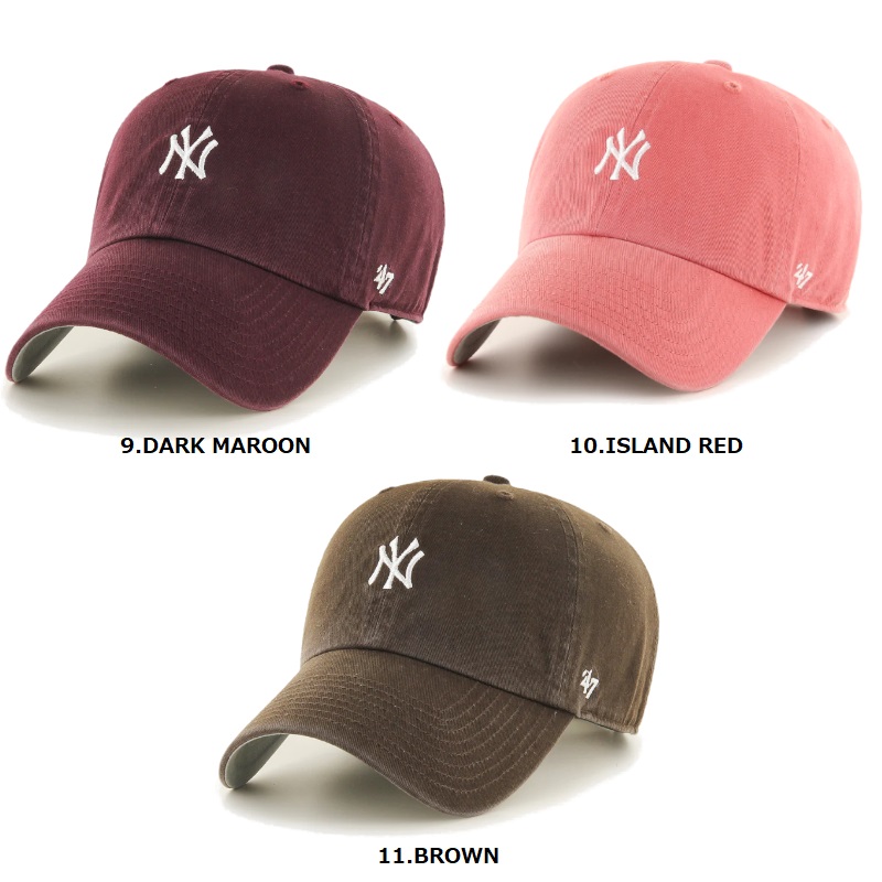 47 キャップ ヤンキース CAP キャップ 帽子 MLB クリーンナップ ベースランナー NY ニューヨーク Yankees CLEAN UP | 47 | 08