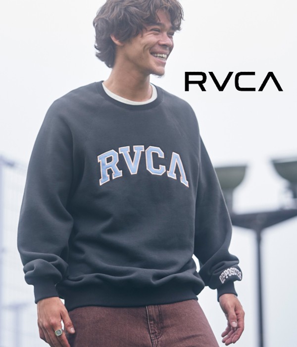 RVCA ルーカ ロゴスウェット トレーナー 長袖 メンズ ルーズ