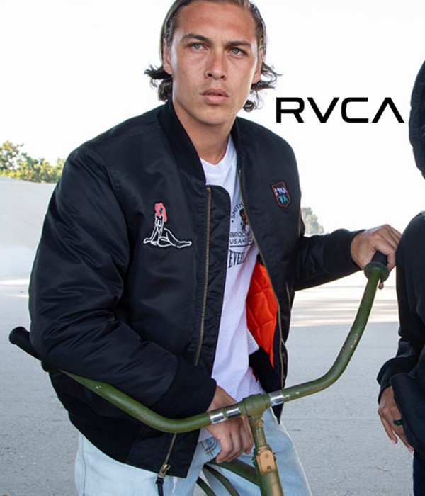 RVCA ルーカ グラフィック刺繍ミリタリージャケット MA-1 フライト 