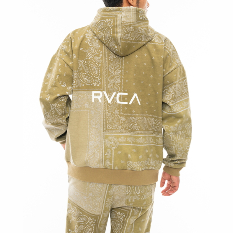 RVCA ルーカ PATCHWORK BANDANA HOODIE パーカー フーディ スウェット メンズ ボア バンダナ 総柄 撥水 防風 カジュアル スポーツ | RVCA | 10