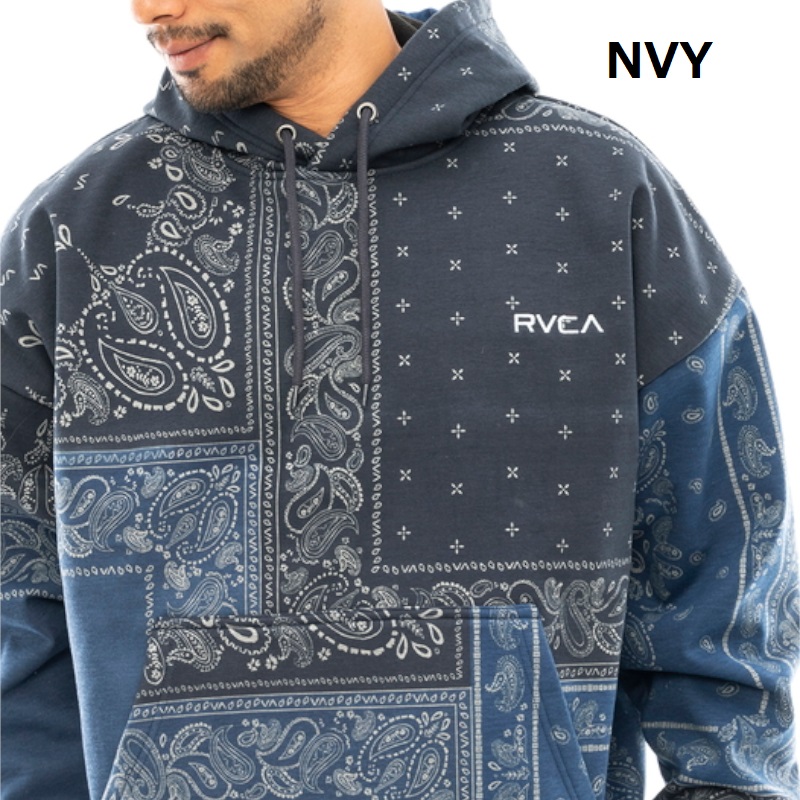 RVCA ルーカ PATCHWORK BANDANA HOODIE パーカー フーディ スウェット メンズ ボア バンダナ 総柄 撥水 防風 カジュアル スポーツ | RVCA | 04